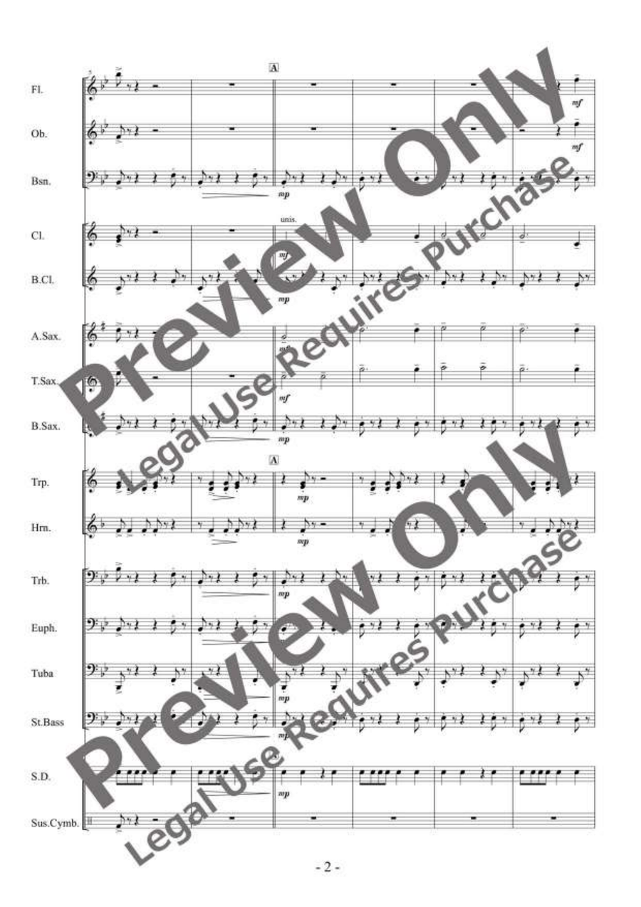 Star Fantasy Concert Band - Sheet Music page 3