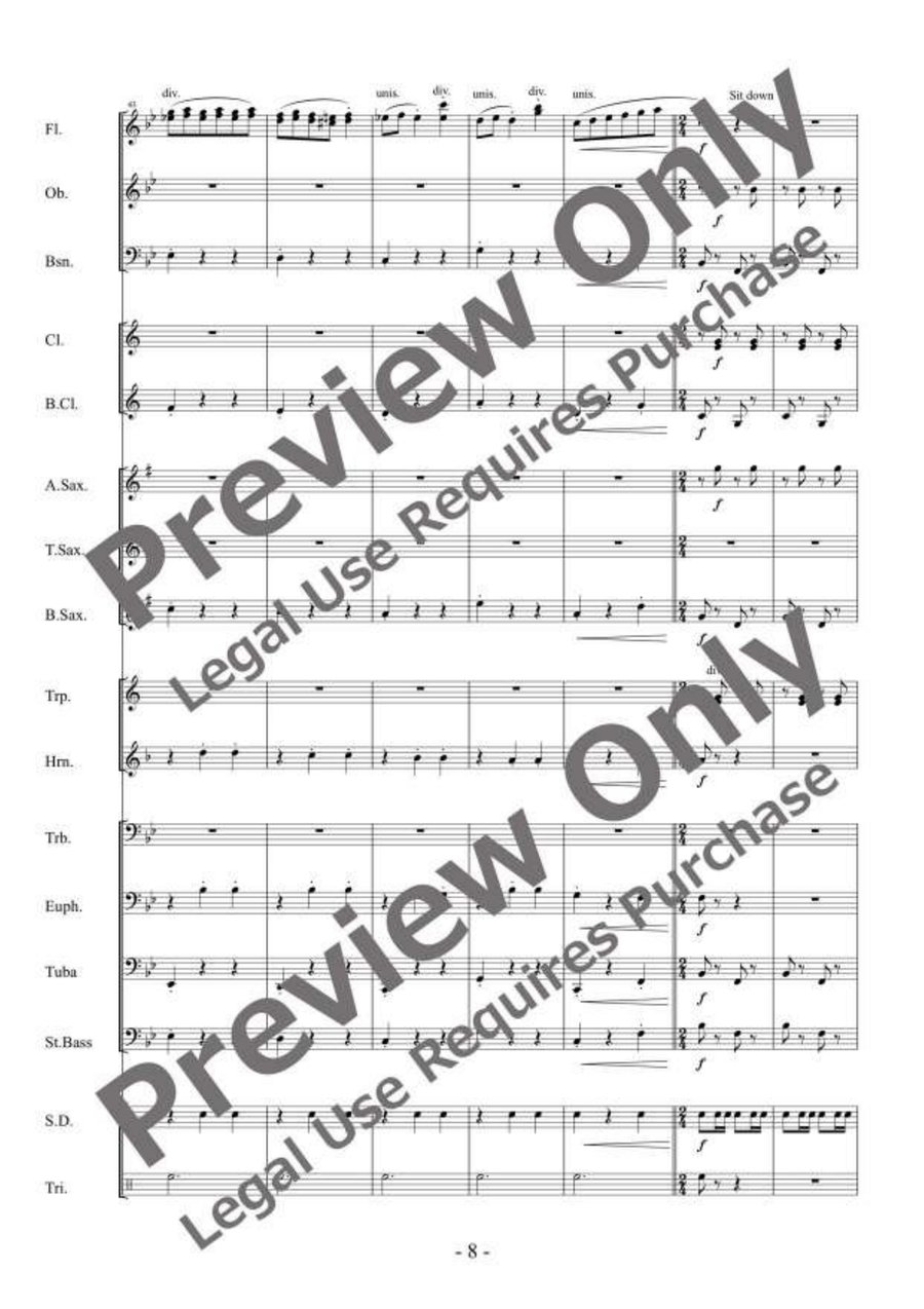 Star Fantasy Concert Band - Sheet Music page 9