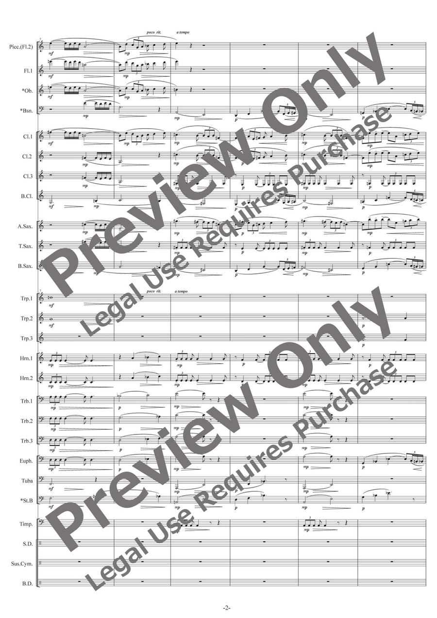 Oneiros Oneiros Concert Band scores gallery preview page 3