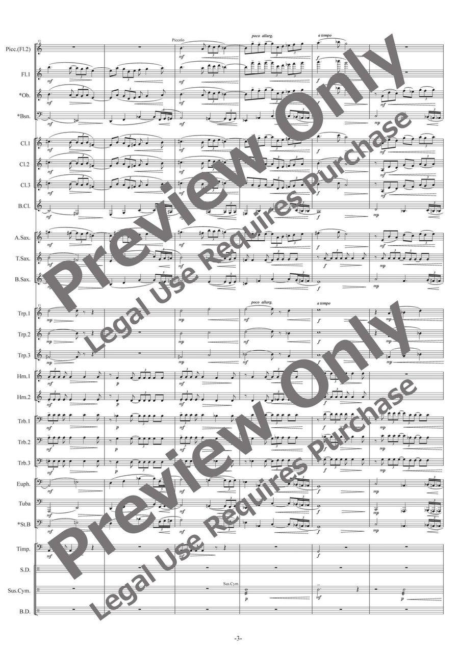 Oneiros Oneiros Concert Band scores gallery preview page 4
