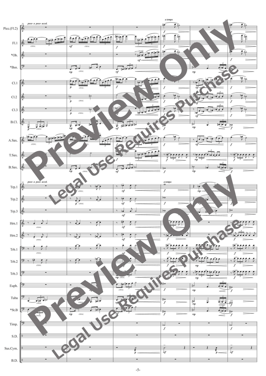 Oneiros Oneiros Concert Band scores gallery preview page 6