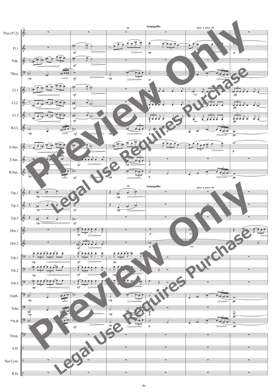 Oneiros Oneiros Concert Band scores gallery preview page 7