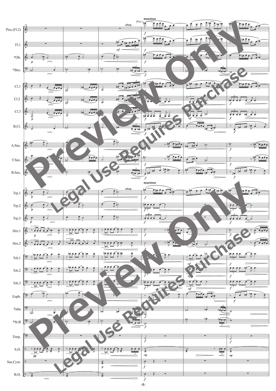 Oneiros Oneiros Concert Band scores gallery preview page 9