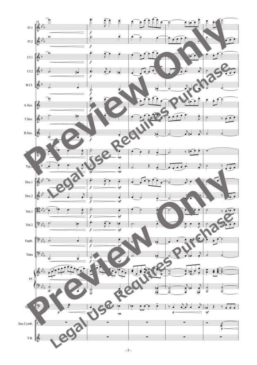 Perspective on Time Perspective on Time Concert Band scores gallery preview page 6