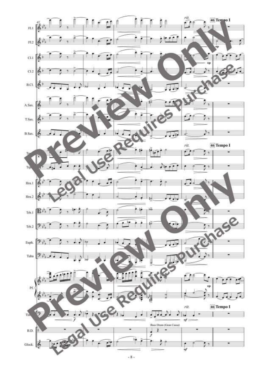 Perspective on Time Perspective on Time Concert Band scores gallery preview page 9