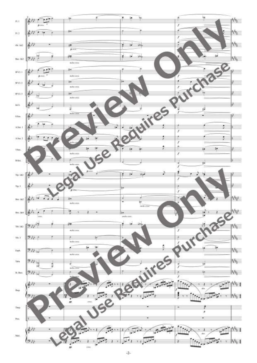 Liebestod Liebestod Concert Band scores gallery preview page 3