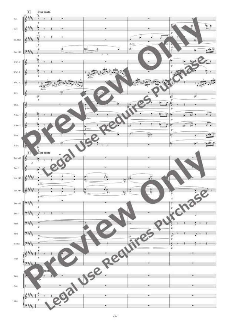 Liebestod Liebestod Concert Band scores gallery preview page 4
