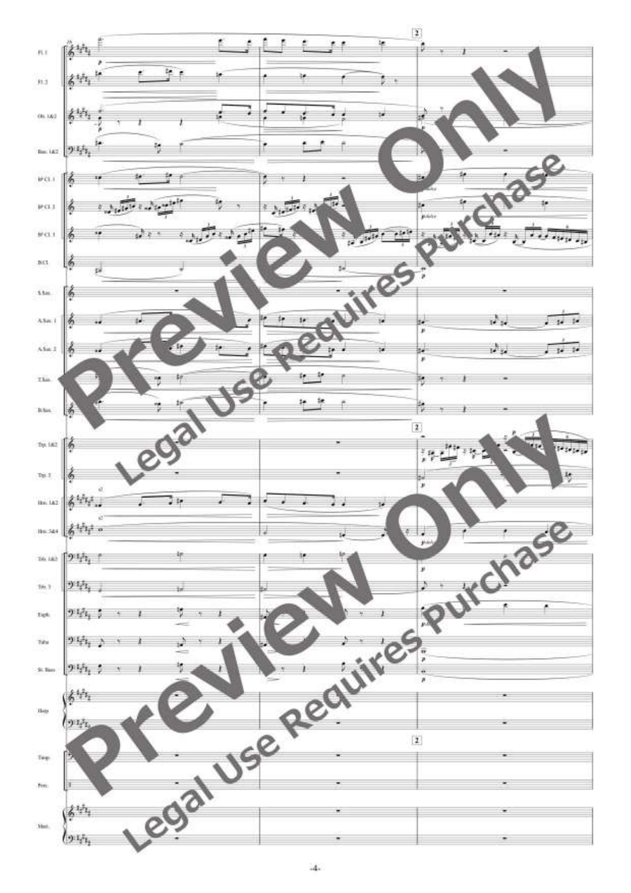 Liebestod Liebestod Concert Band scores gallery preview page 5