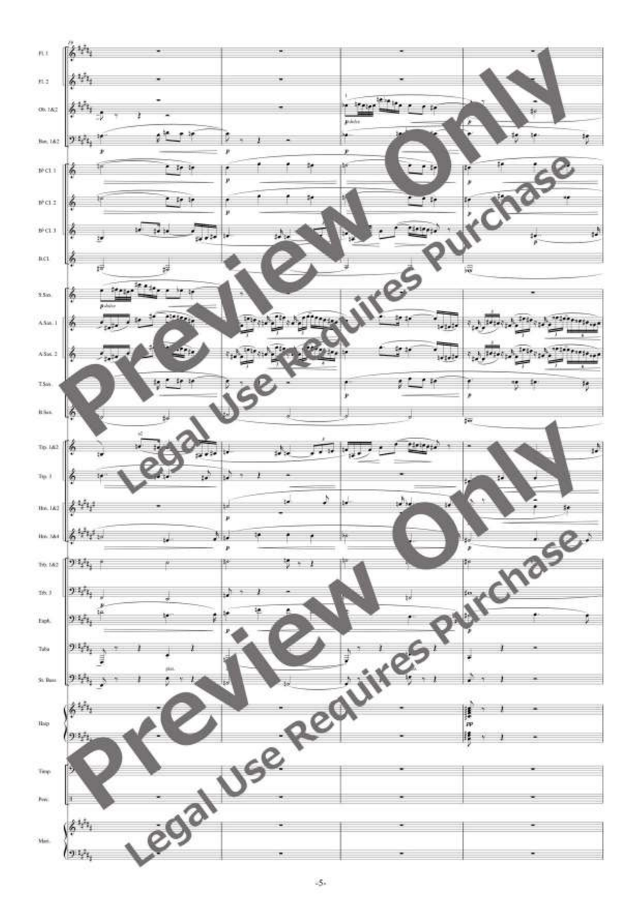 Liebestod Liebestod Concert Band scores gallery preview page 6