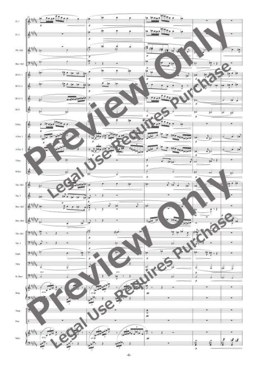 Liebestod Liebestod Concert Band scores gallery preview page 7