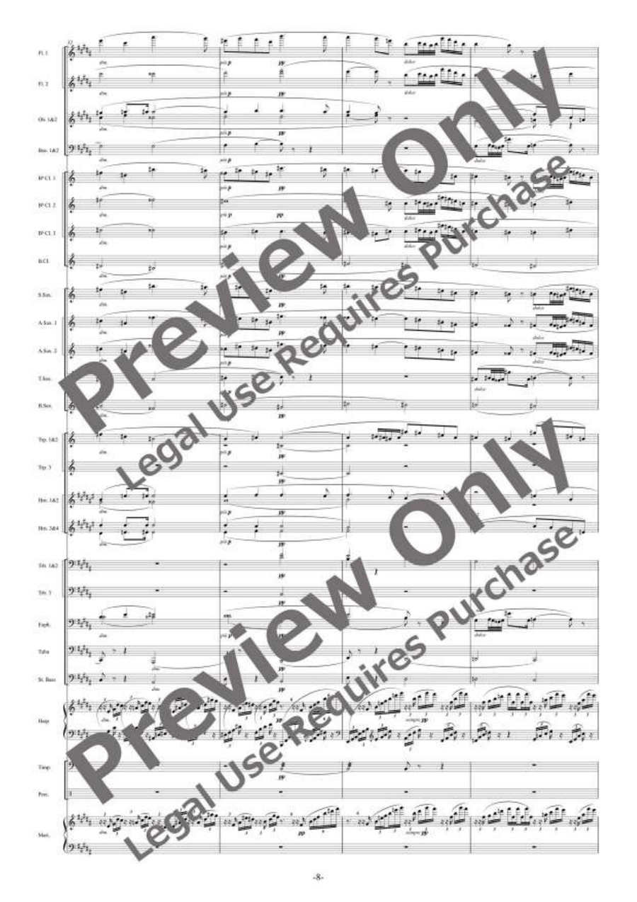 Liebestod Liebestod Concert Band scores gallery preview page 9