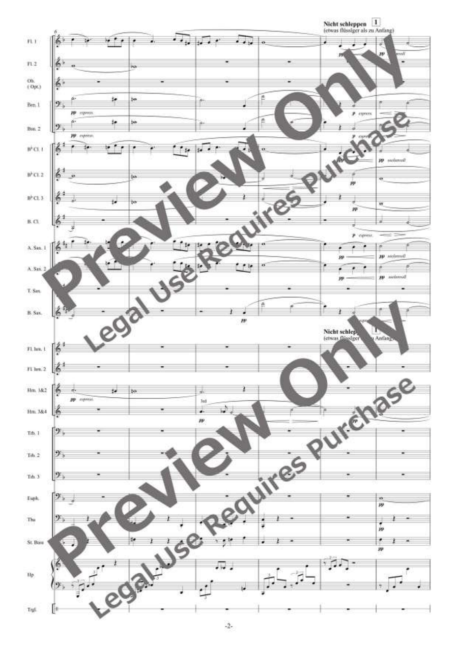 Adagietto Adagietto Concert Band scores gallery preview page 3