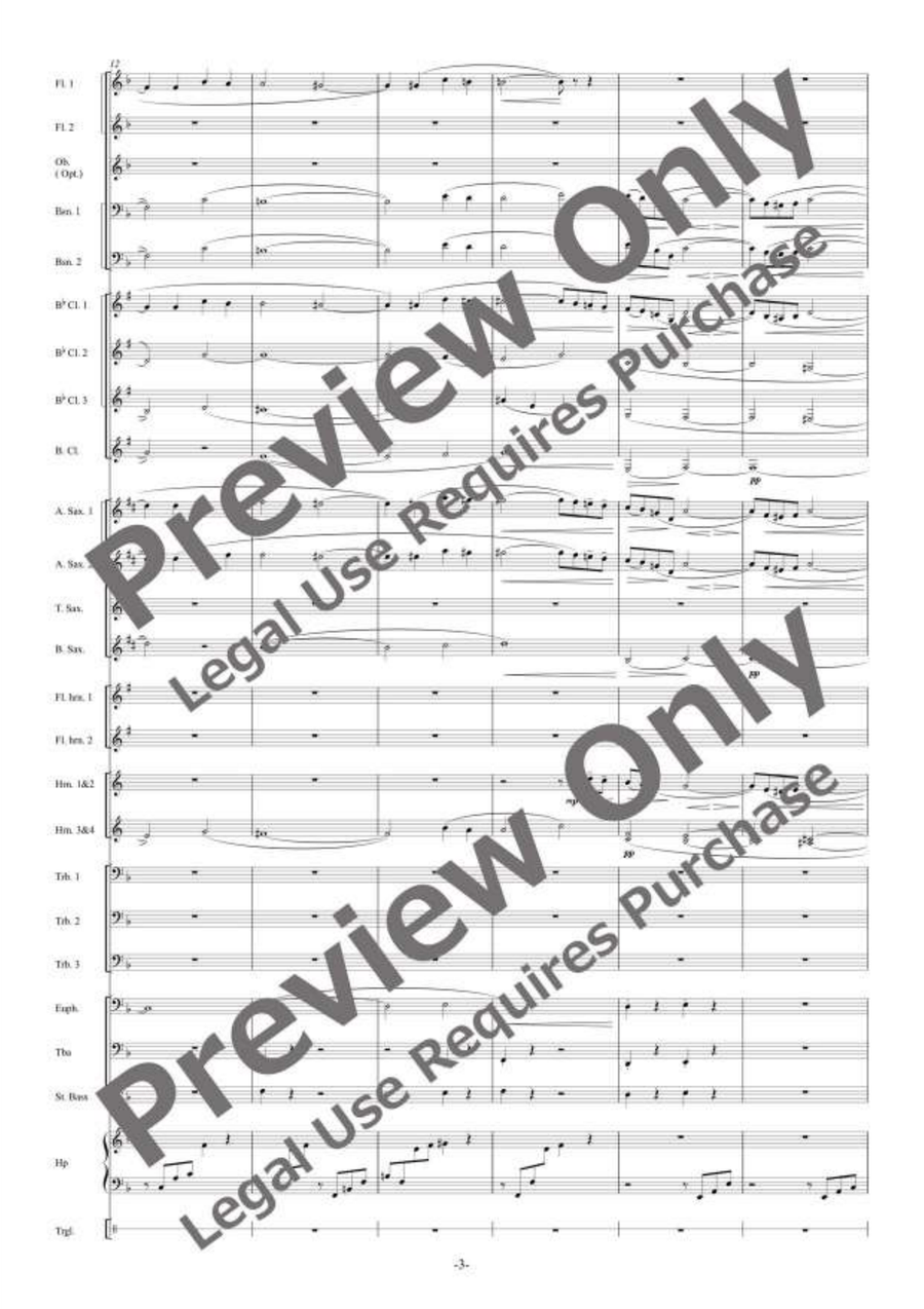Adagietto Adagietto Concert Band scores gallery preview page 4