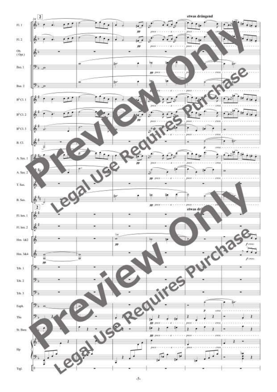 Adagietto Adagietto Concert Band scores gallery preview page 6