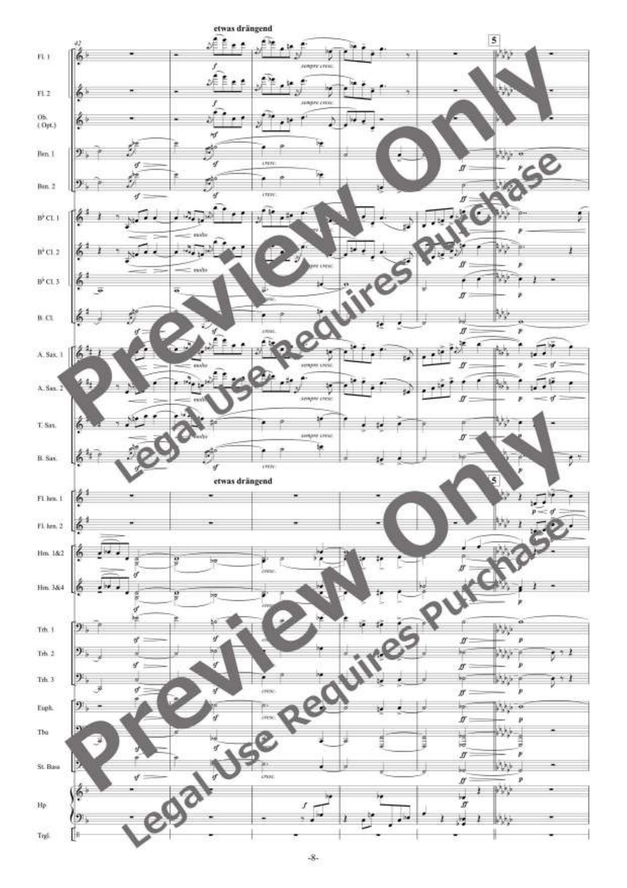 Adagietto Adagietto Concert Band scores gallery preview page 9