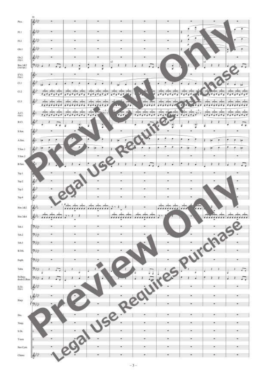 Dreams Unlimited Dreams Unlimited Concert Band scores gallery preview page 4