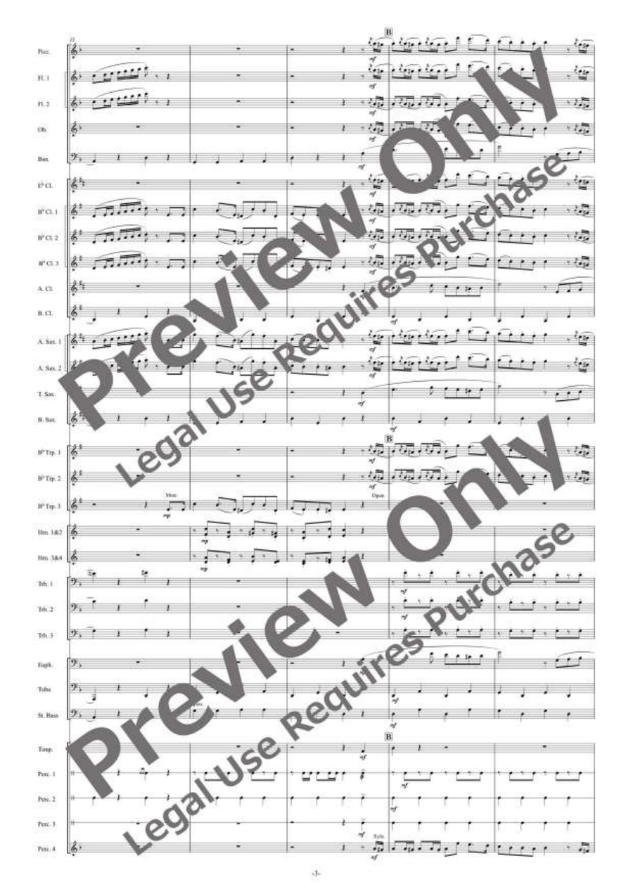 Mozartesque March Mozartesque March Concert Band scores gallery preview page 4
