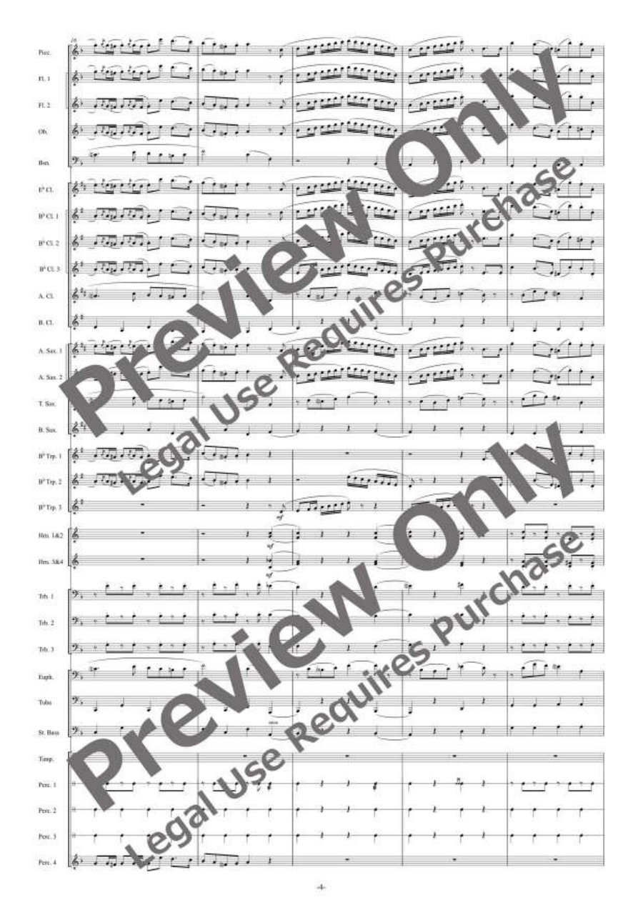 Mozartesque March Mozartesque March Concert Band scores gallery preview page 5