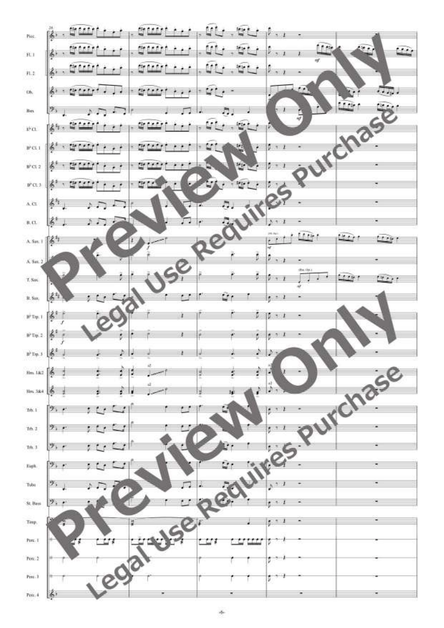 Mozartesque March Mozartesque March Concert Band scores gallery preview page 7