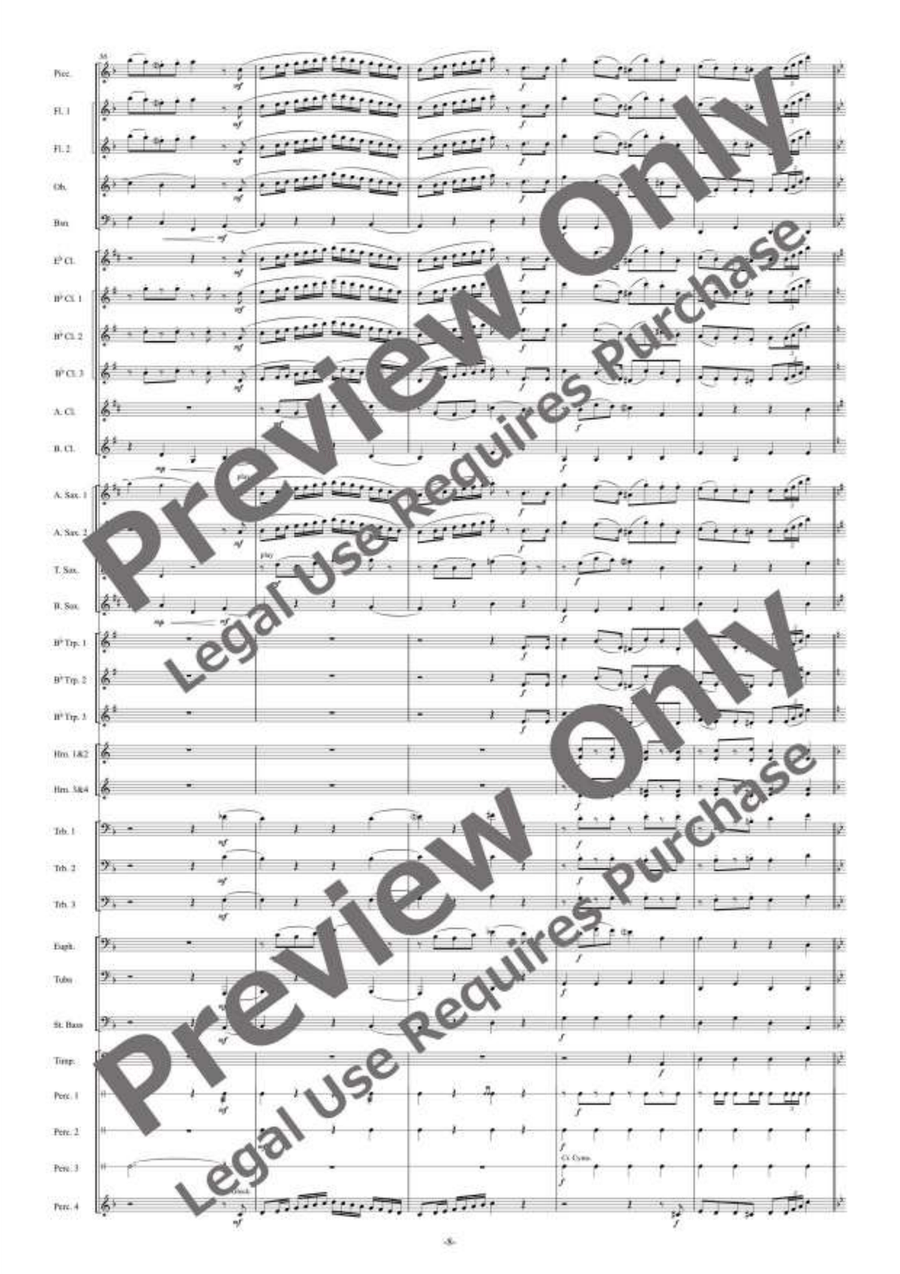 Mozartesque March Mozartesque March Concert Band scores gallery preview page 9