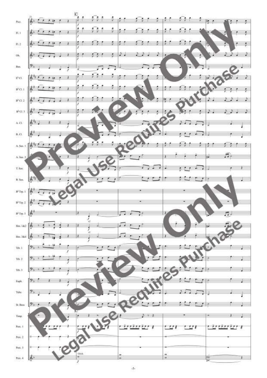 Mozartesque March Mozartesque March Concert Band scores gallery preview page 6