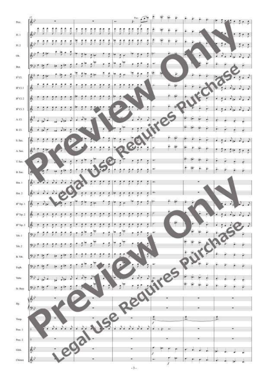 Cherry Blossom Brilliance Concert Band - Sheet Music page 4