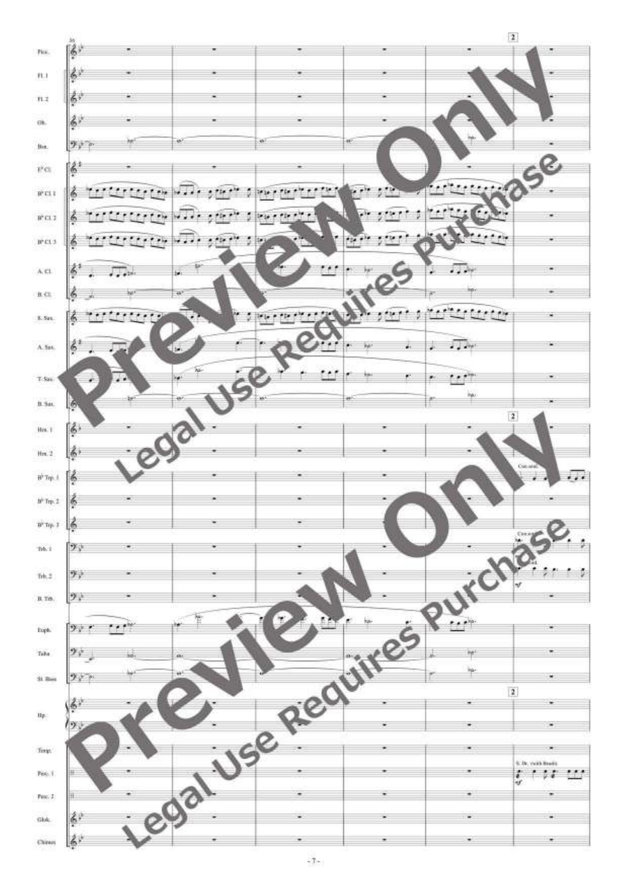 Cherry Blossom Brilliance Concert Band - Sheet Music page 8