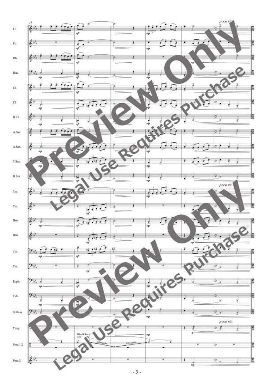 Evergreen Overture Evergreen Overture Concert Band scores gallery preview page 4