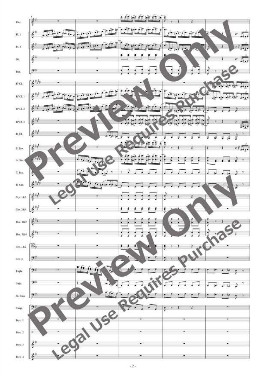 Polonaise from Eugene Onegin Concert Band scores gallery preview page 3