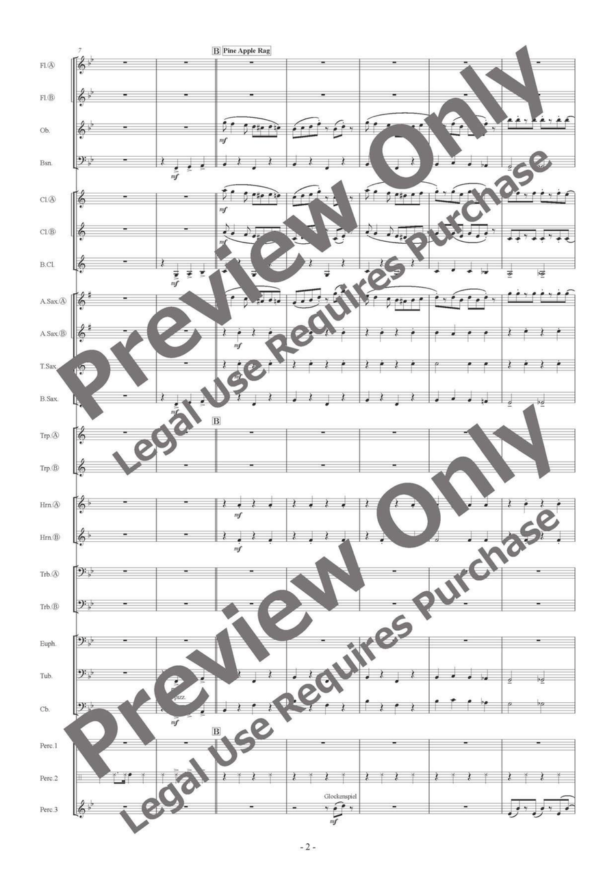 Scott Joplin Portrait Scott Joplin Portrait Concert Band scores gallery preview page 3