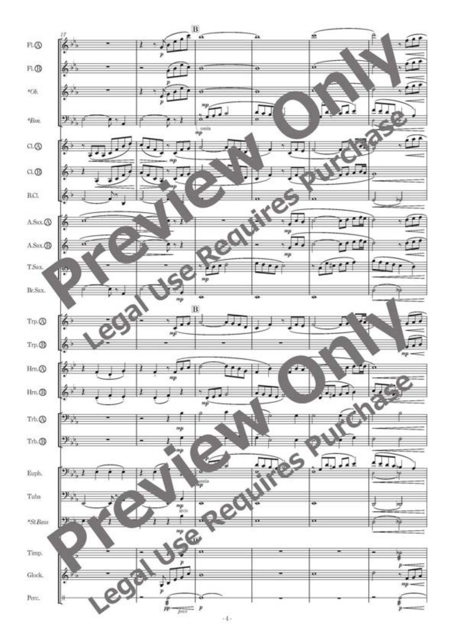 The Water is Wide The Water is Wide Concert Band scores gallery preview page 5