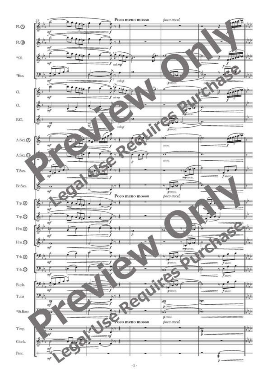 The Water is Wide The Water is Wide Concert Band scores gallery preview page 6