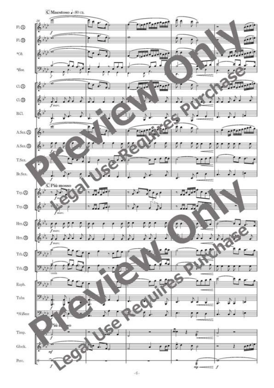 The Water is Wide The Water is Wide Concert Band scores gallery preview page 7
