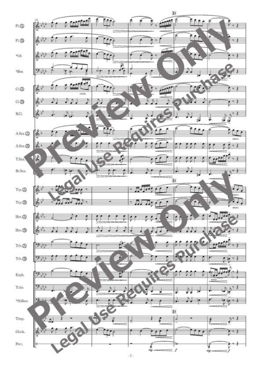 The Water is Wide The Water is Wide Concert Band scores gallery preview page 8