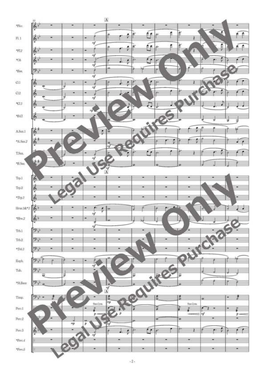 Prologue Majestia Prologue Majestia Concert Band scores gallery preview page 3
