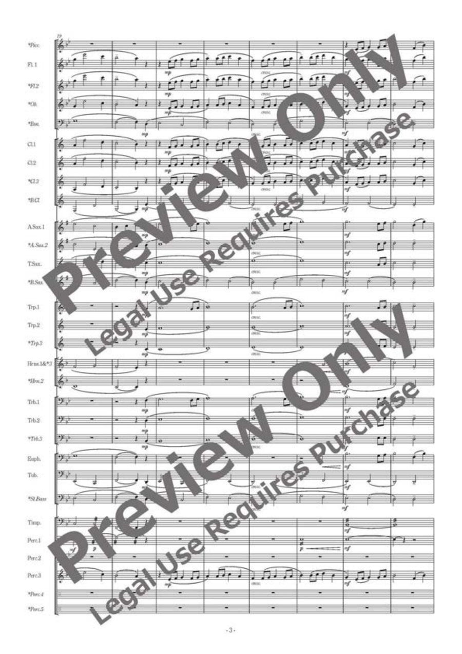 Prologue Majestia Prologue Majestia Concert Band scores gallery preview page 4