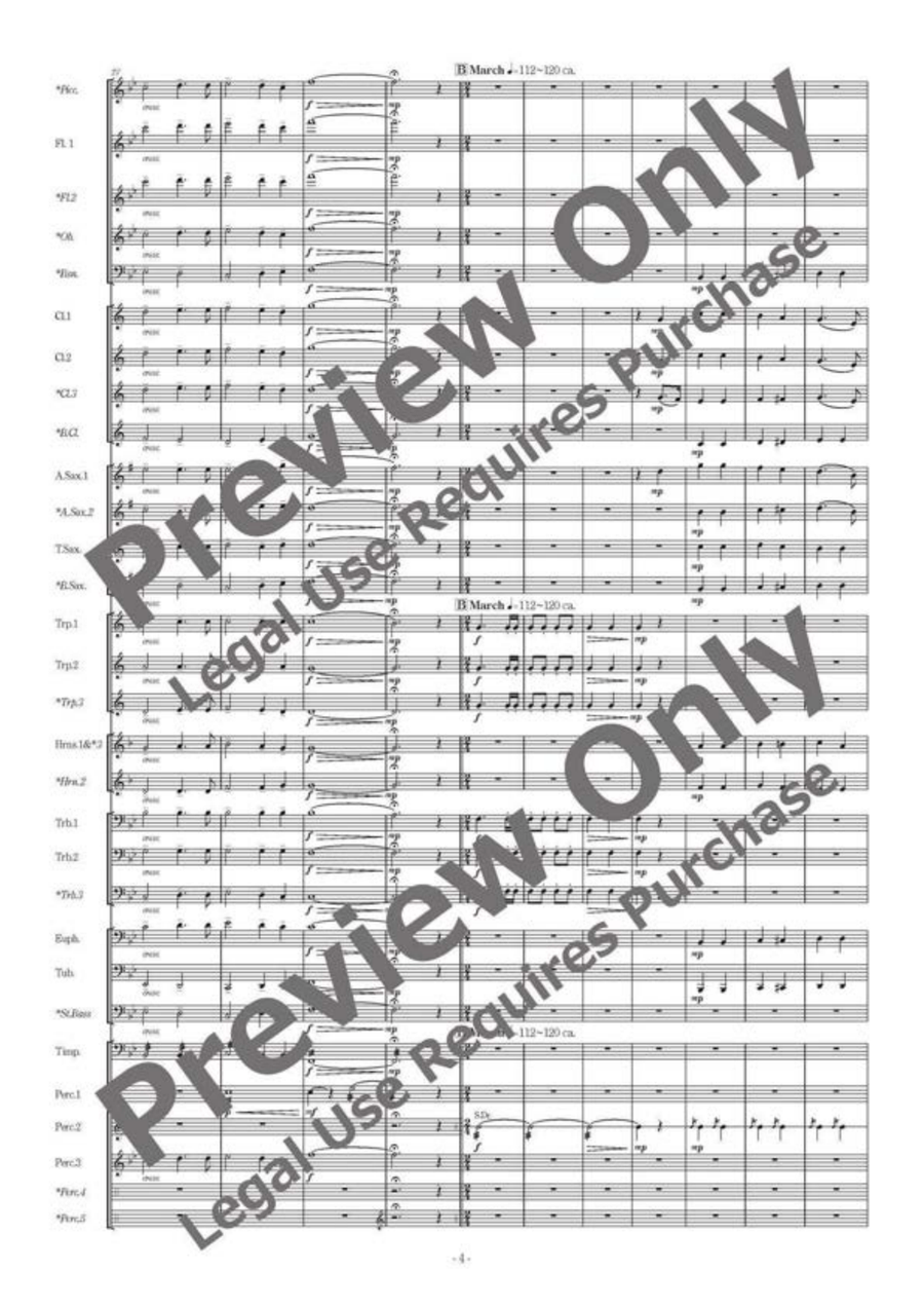 Prologue Majestia Prologue Majestia Concert Band scores gallery preview page 5