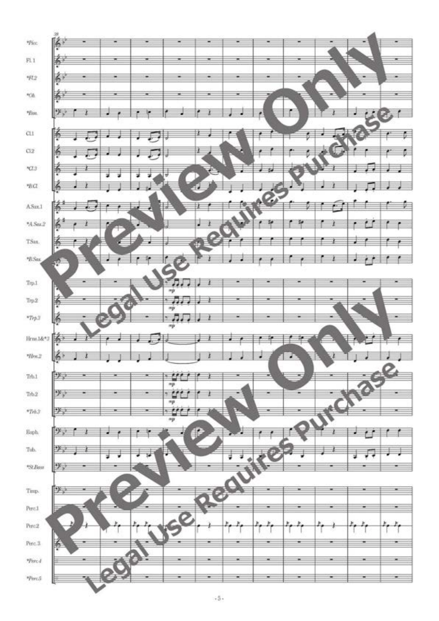 Prologue Majestia Prologue Majestia Concert Band scores gallery preview page 6