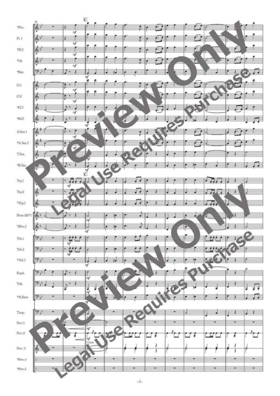 Prologue Majestia Prologue Majestia Concert Band scores gallery preview page 7