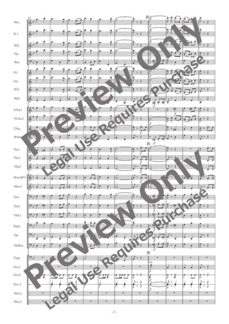 Prologue Majestia Prologue Majestia Concert Band scores gallery preview page 8
