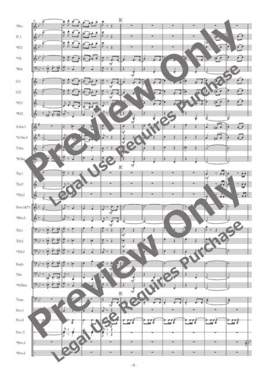 Prologue Majestia Prologue Majestia Concert Band scores gallery preview page 9