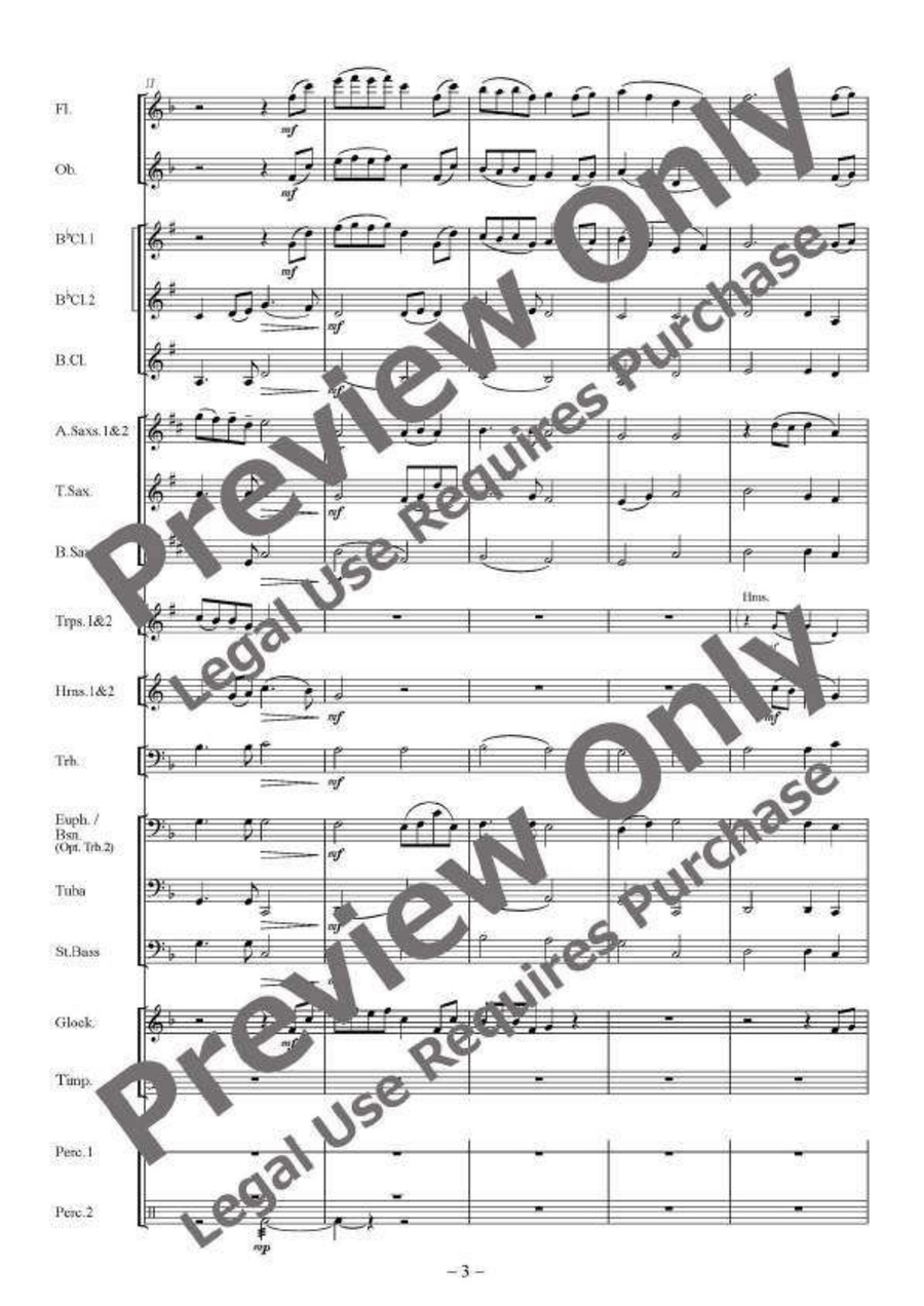 Legacy by Naoya Wada Concert Band - Sheet Music page 4