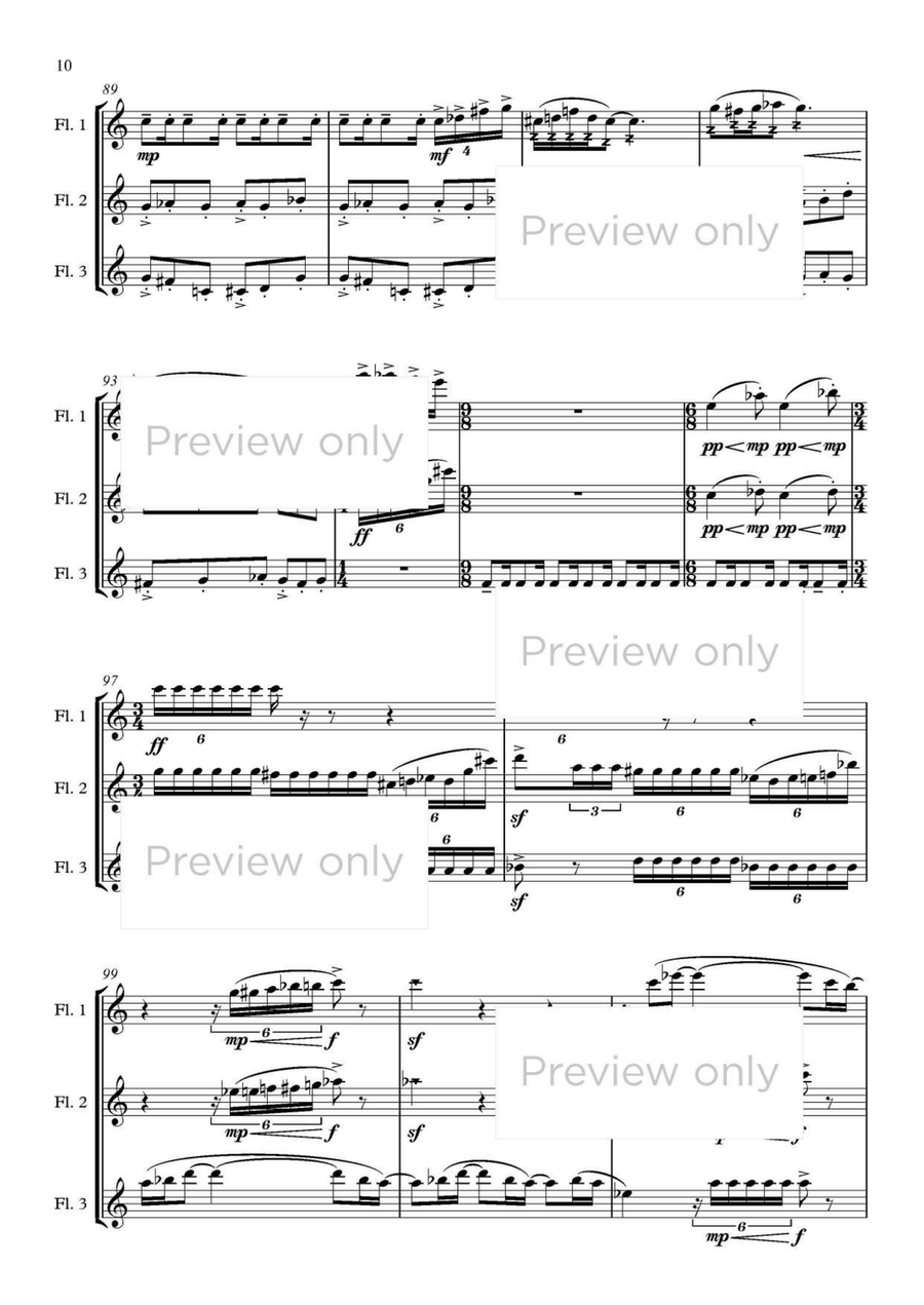 Capriccio Trio - Flute Trio Flute Trio scores gallery preview page 9