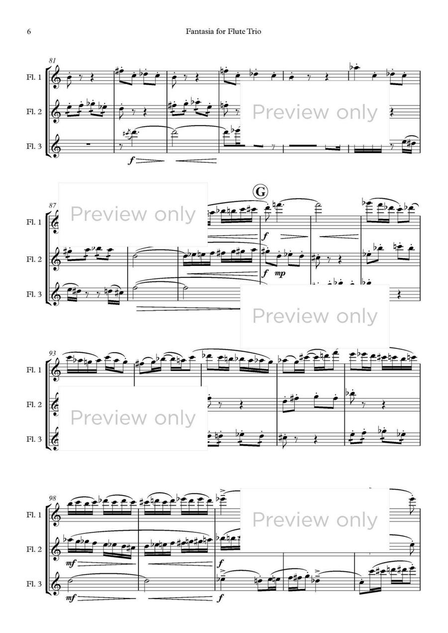 Fantasia for Flute Trio Fantasia for Flute Trio Flute Trio scores gallery preview page 7