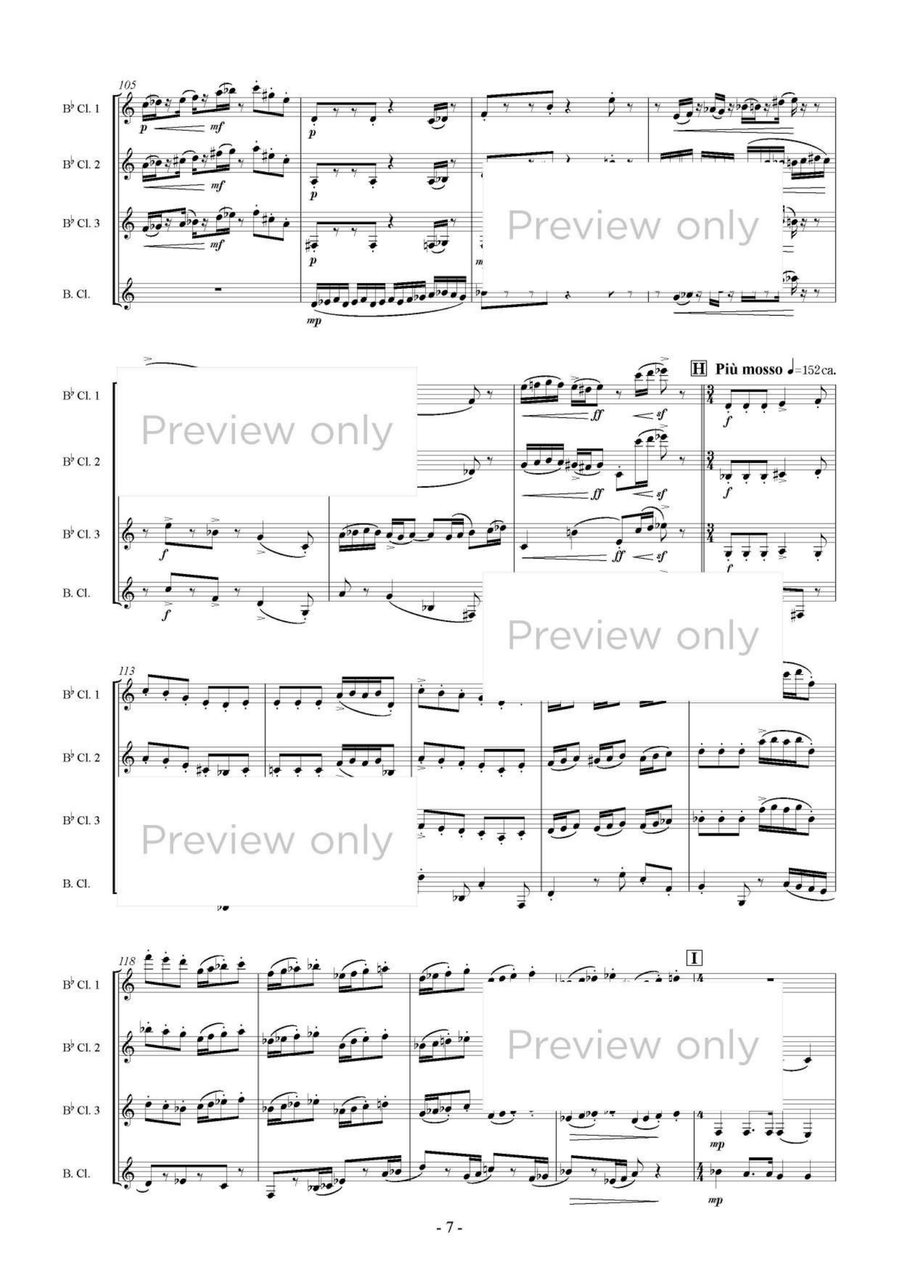Burlesca - Clarinet Quartet Clarinet Quartet - Sheet Music page 8