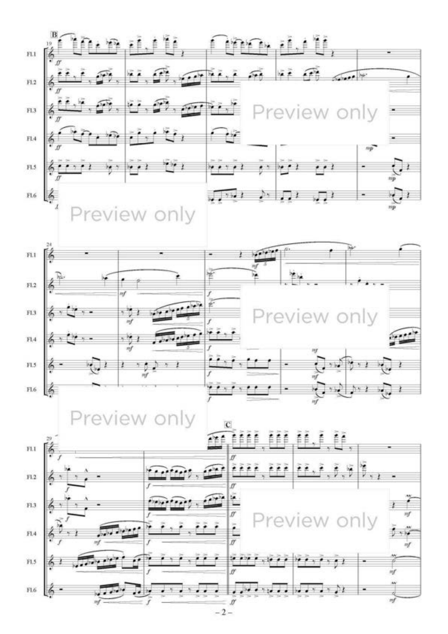 Jewelry - Flute Sextet Jewelry - Flute Sextet Flute Duet scores gallery preview page 3