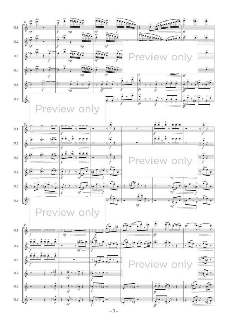 Jewelry - Flute Sextet Jewelry - Flute Sextet Flute Duet scores gallery preview page 4