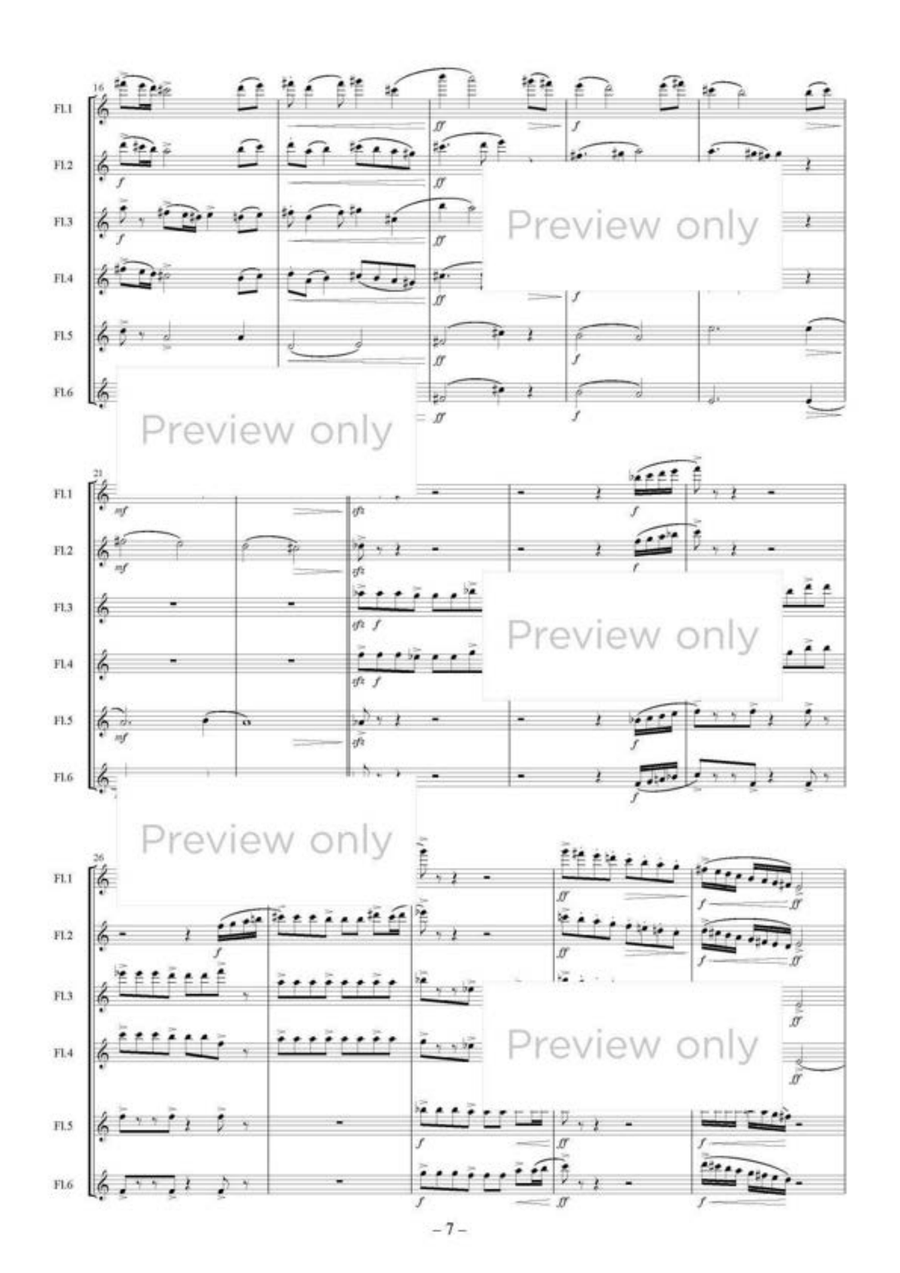 Jewelry - Flute Sextet Jewelry - Flute Sextet Flute Duet scores gallery preview page 8