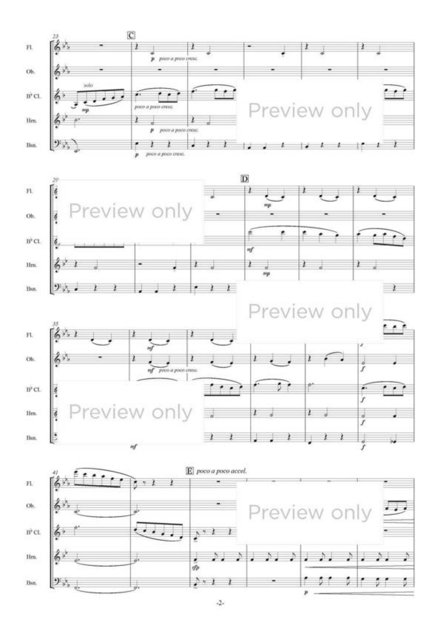 Arirang and Akatonbo - Woodwind Quintet Woodwind Quintet scores gallery preview page 3