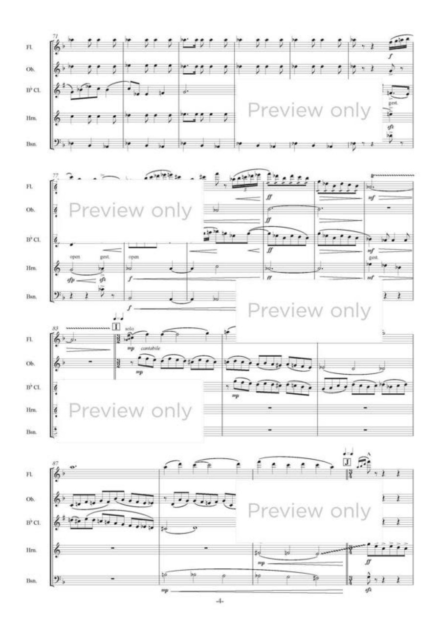 Arirang and Akatonbo - Woodwind Quintet Woodwind Quintet scores gallery preview page 5